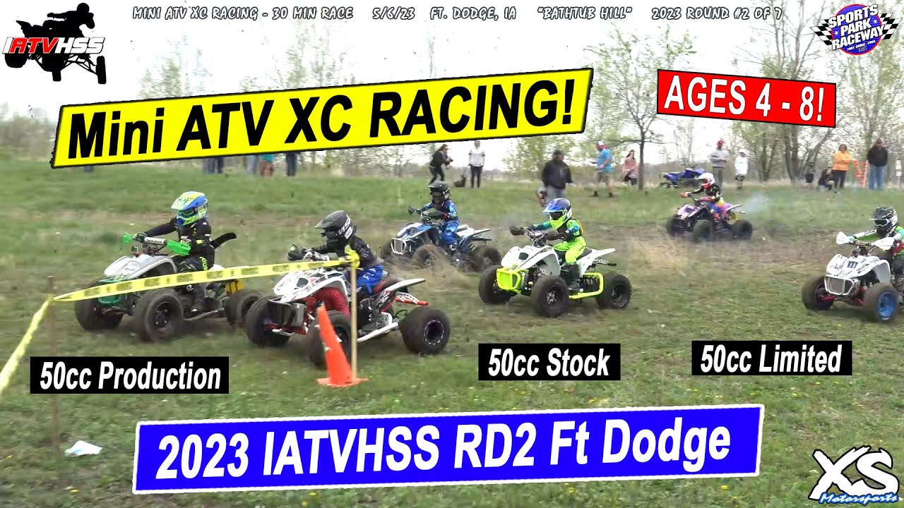 Mini ATV XC Racing - Ages 4 to 8 - IATVHSS 2023 Rd2 Ft Dodge 