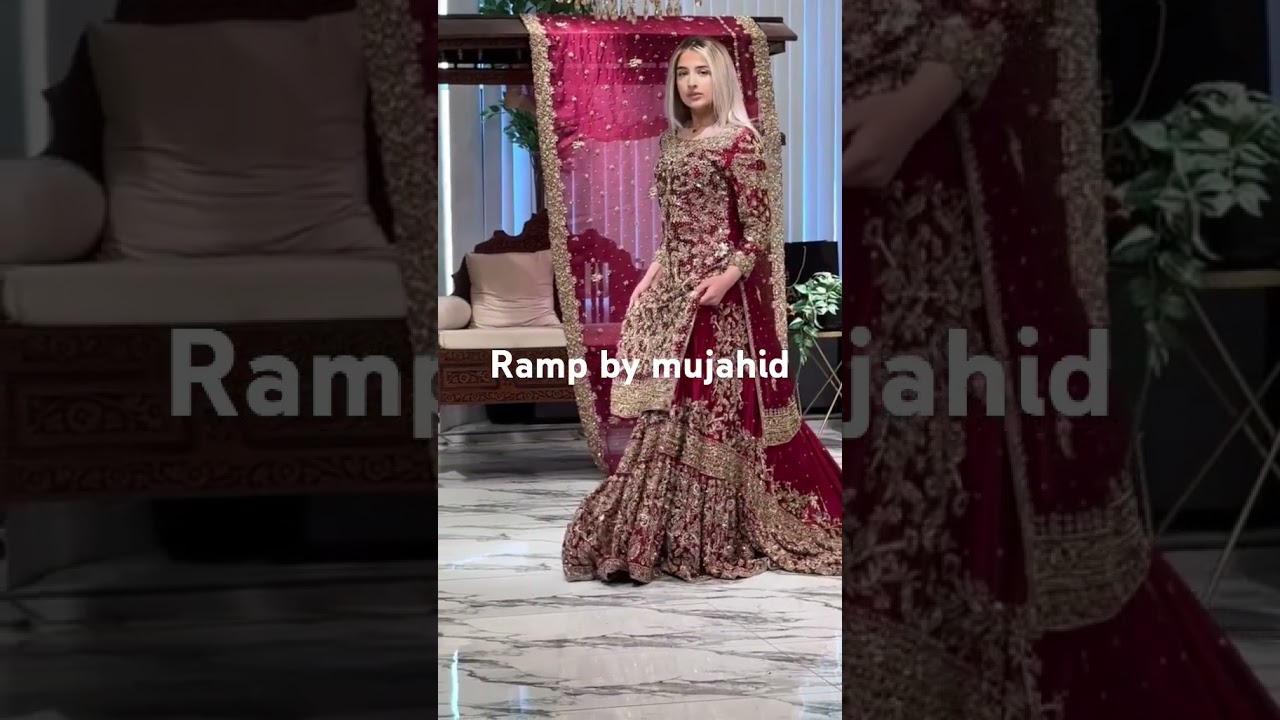 new design Pakistani wedding farshi lehenga