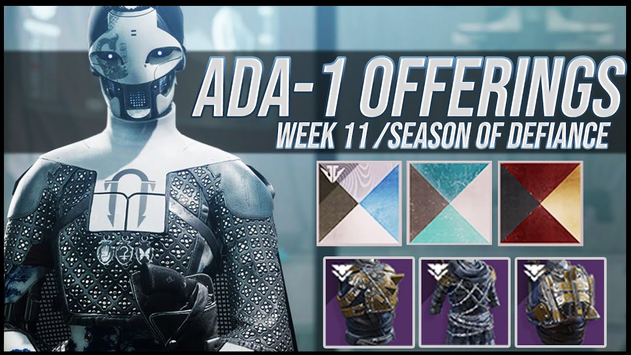 Destiny 2: Ada-1 Shaders and Armor Review! | Week 11 | Lightfall