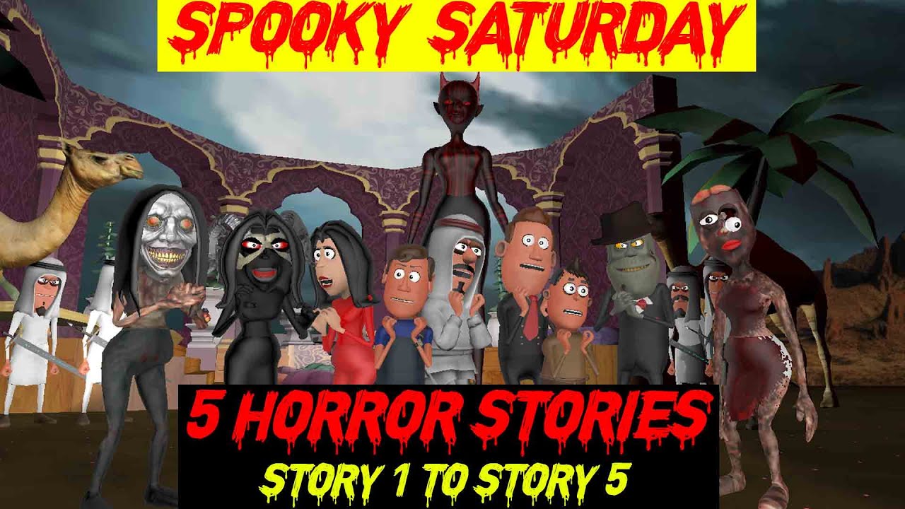 Spooky Saturday | 5 Best Horror Stories | Story 1 to Story 5 Combined |