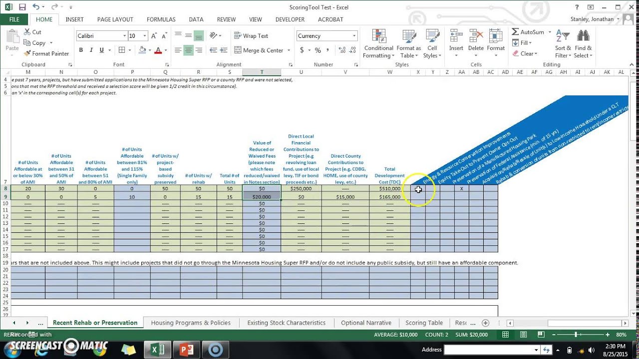 Affordable Housing Production Survey & Scoring Tool Tutorial
