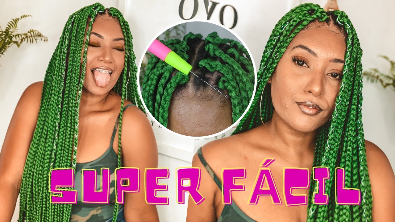 CROCHET BOX BRAIDS COM LINHA DE CROCHE PRINCESAS MODA | PASSO A PASSO | COM DISFARCE