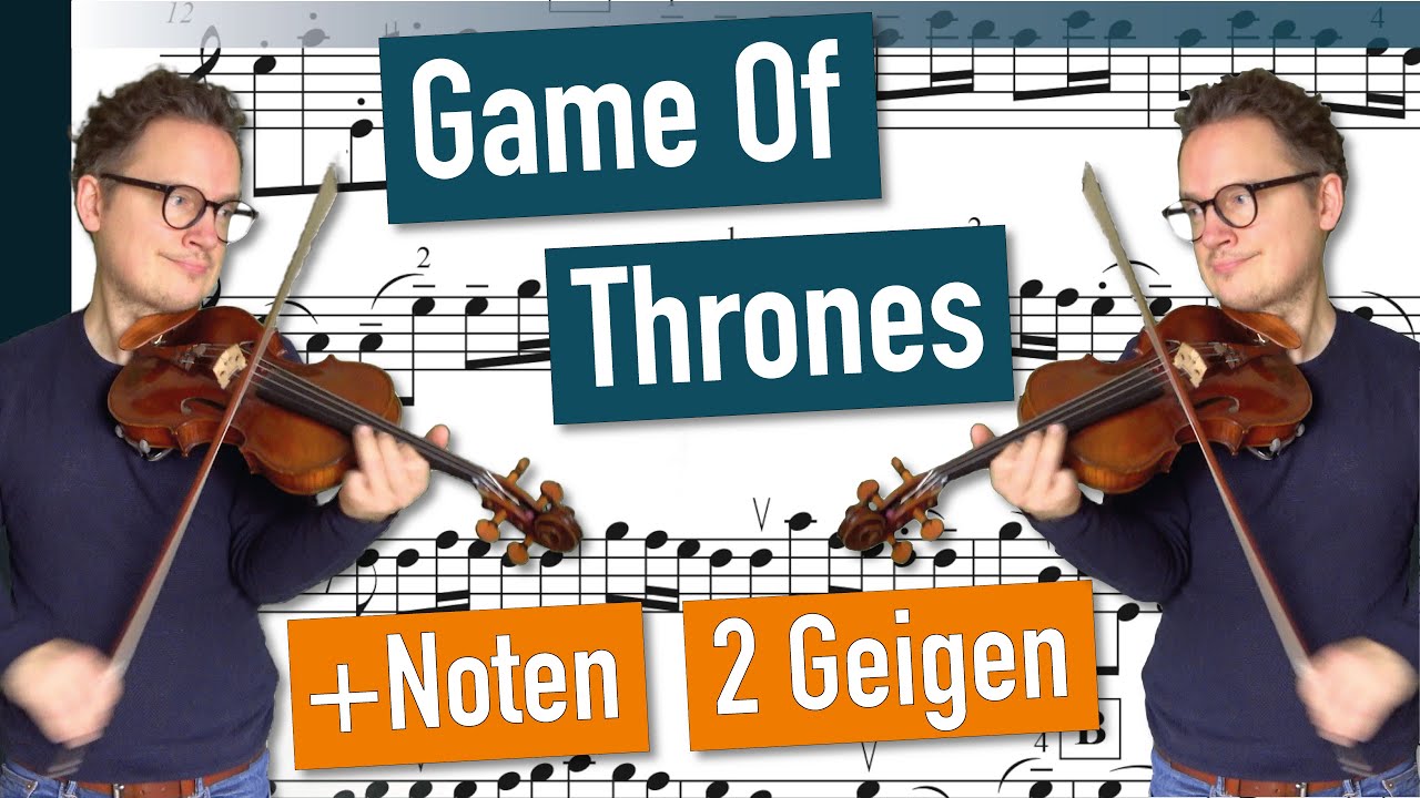 Game Of Thrones Theme for 2 Violins + Violin Sheet Music