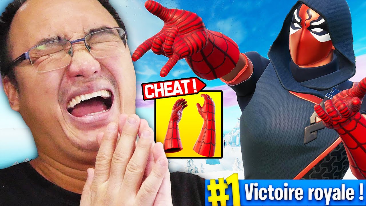 TOP 1 AVEC LE NOUVEAU ''LANCE-TOILES DE SPIDER-MAN'' TROP CHEAT SUR FORTNITE !
