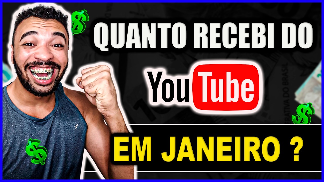 QUANTO O YOUTUBE ME PAGOU EM JANEIRO DE 2026 💰