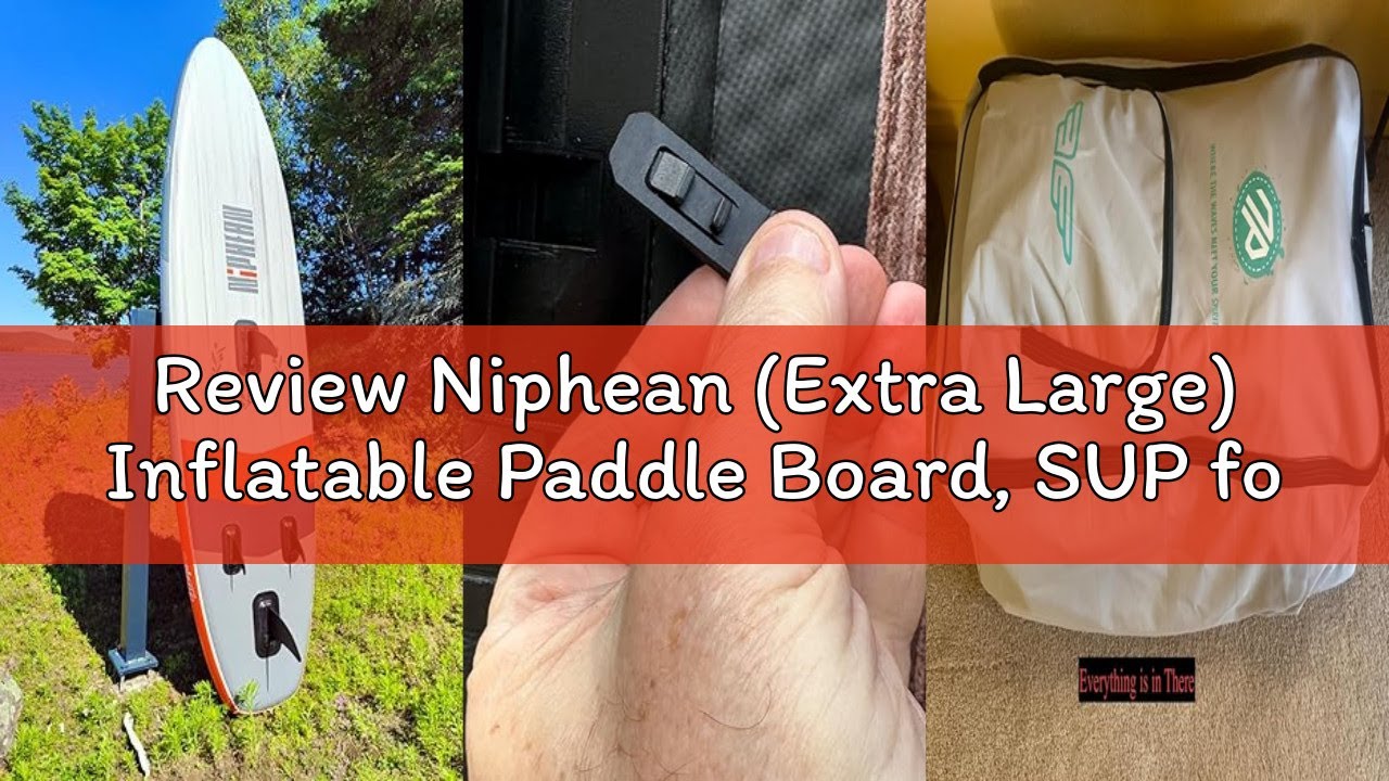 Review Niphean (Extra Large) Inflatable Paddle Board, SUP for 2+1 People/Family 500lbs Capacity Stan