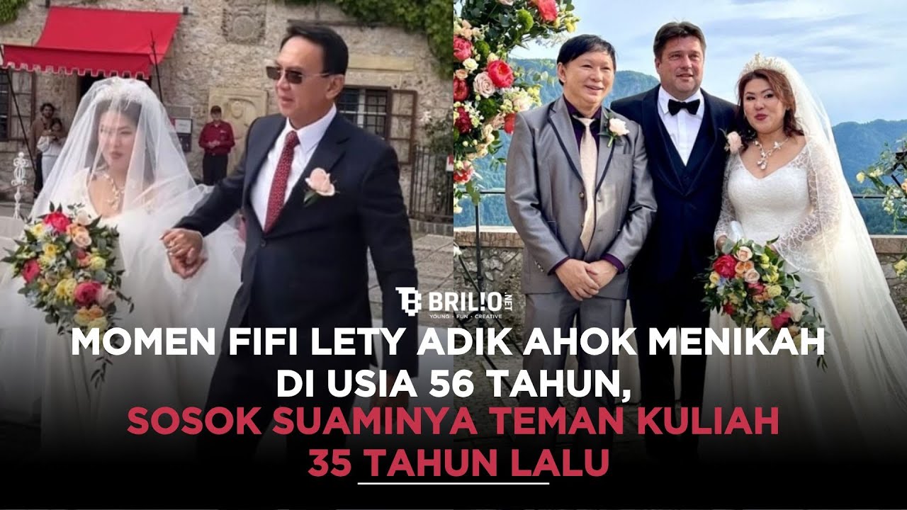 Momen Fifi Lety adik Ahok menikah di usia 56 tahun, sosok suaminya teman kuliah 35 tahun lalu