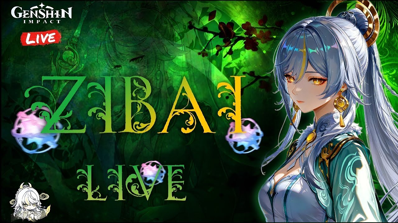 Genshin Impact Live  is Zibai Release and pulling naw and I'D review sub GOAL-3K#gaming