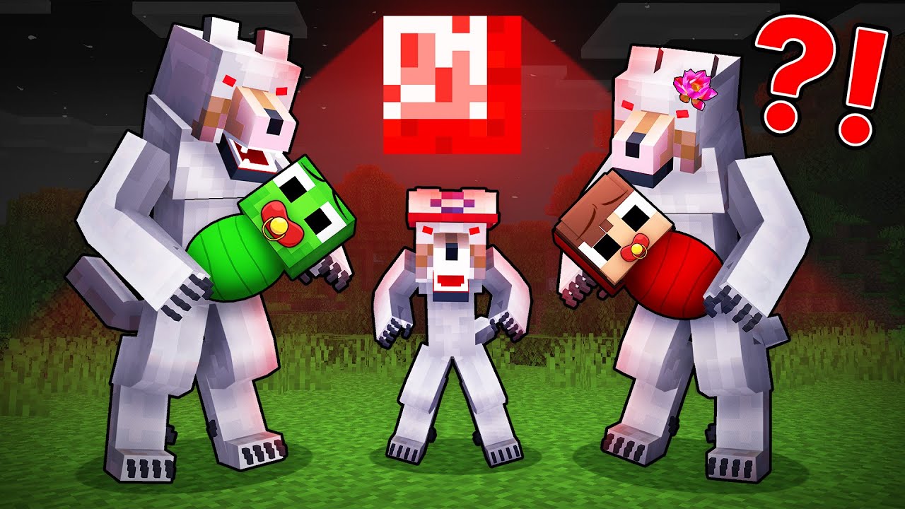 JJ and Mikey Adopted by WEREWOLF Family - Maizen Minecraft Animation
