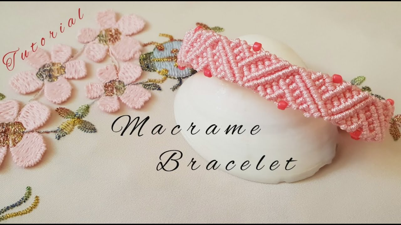 Diy lovely  Macrame Bracelet  / How To Make wide Macrame  heart Bracelet / Macrame Tutorial