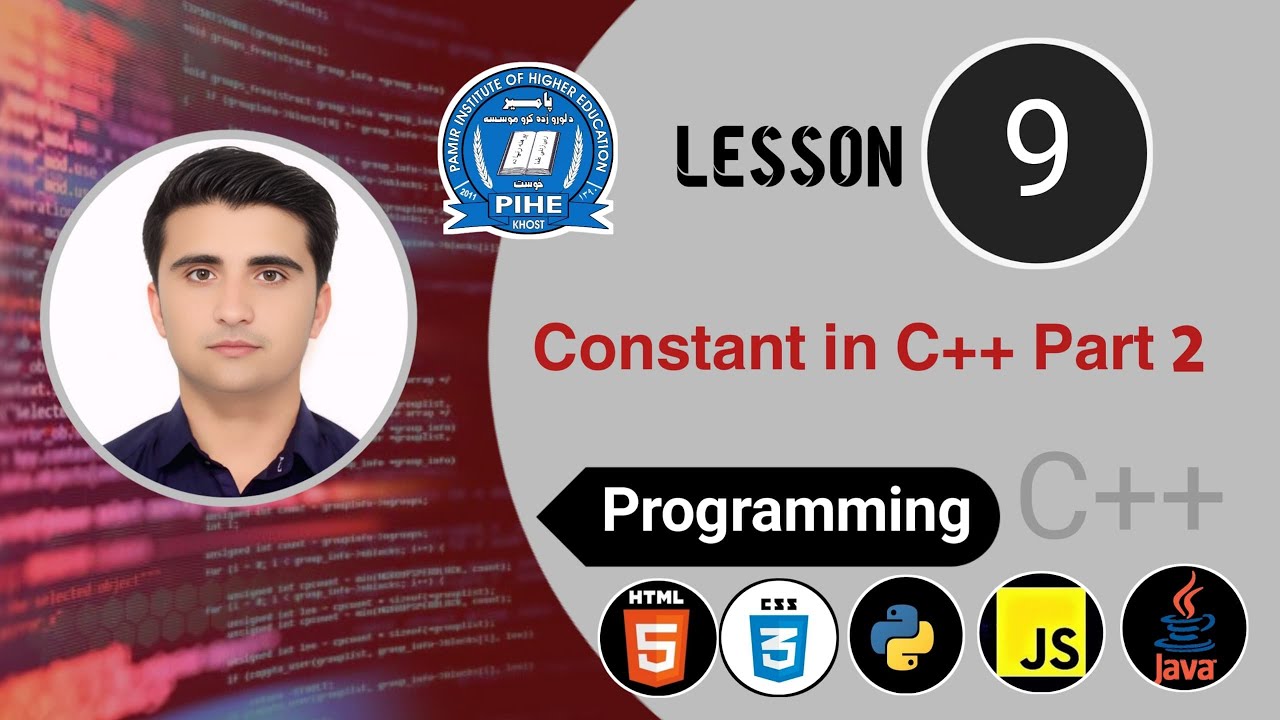 Constants in C++ Part 2 | Types with Real Examples | Programming in Pashto
