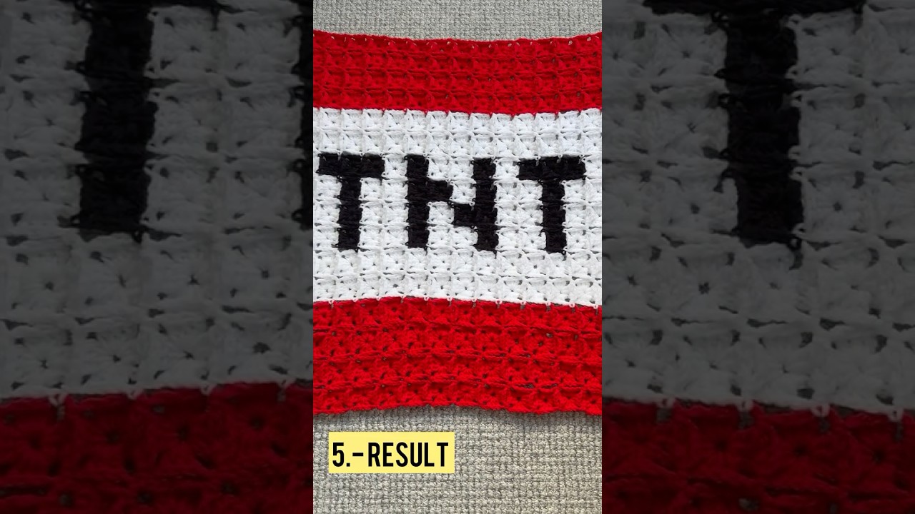 Minecraft TNT 🧨 #crochet #minecraft