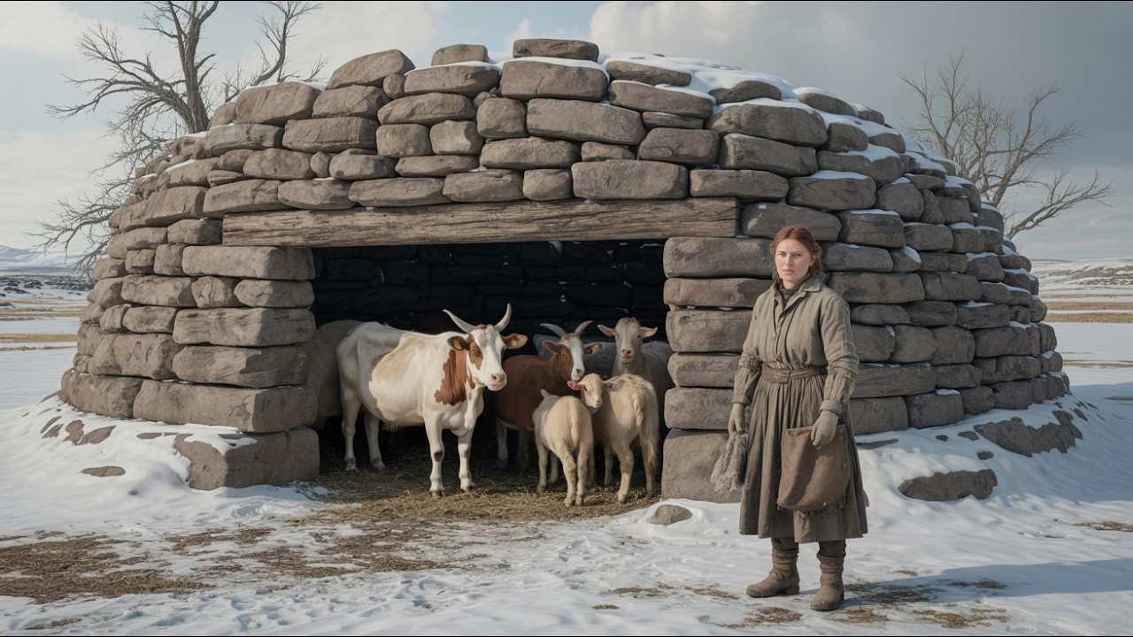 They Laughed When the Widow Built a Stone Shelter for Her Livestock — Until the Storm Came