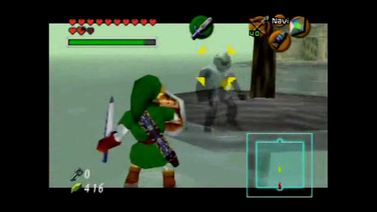 Batalla epica contra Dark Link Ocarina of Time