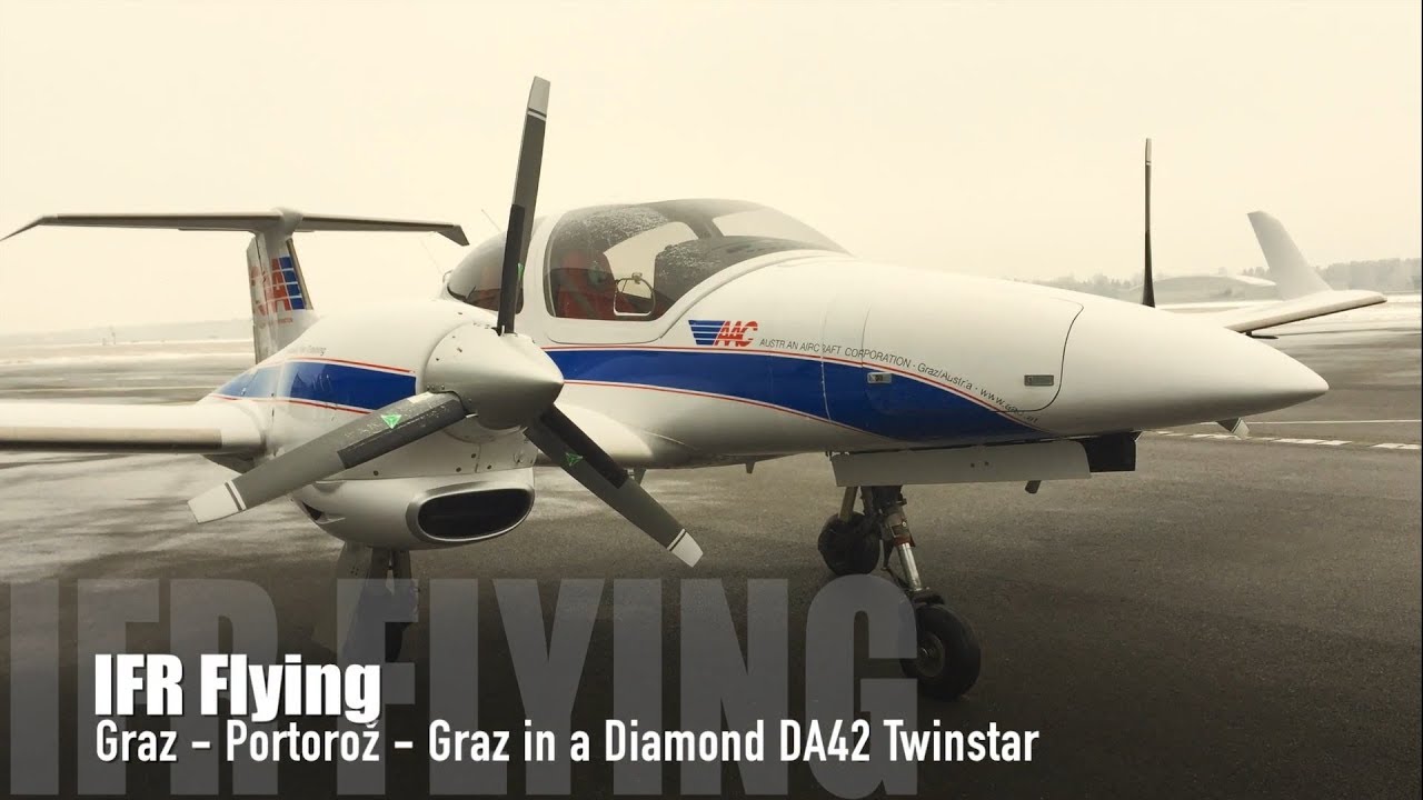 IFR Flying Graz (Austria) to Portorož (Slovenia) & back in a Diamond DA42 Twinstar
