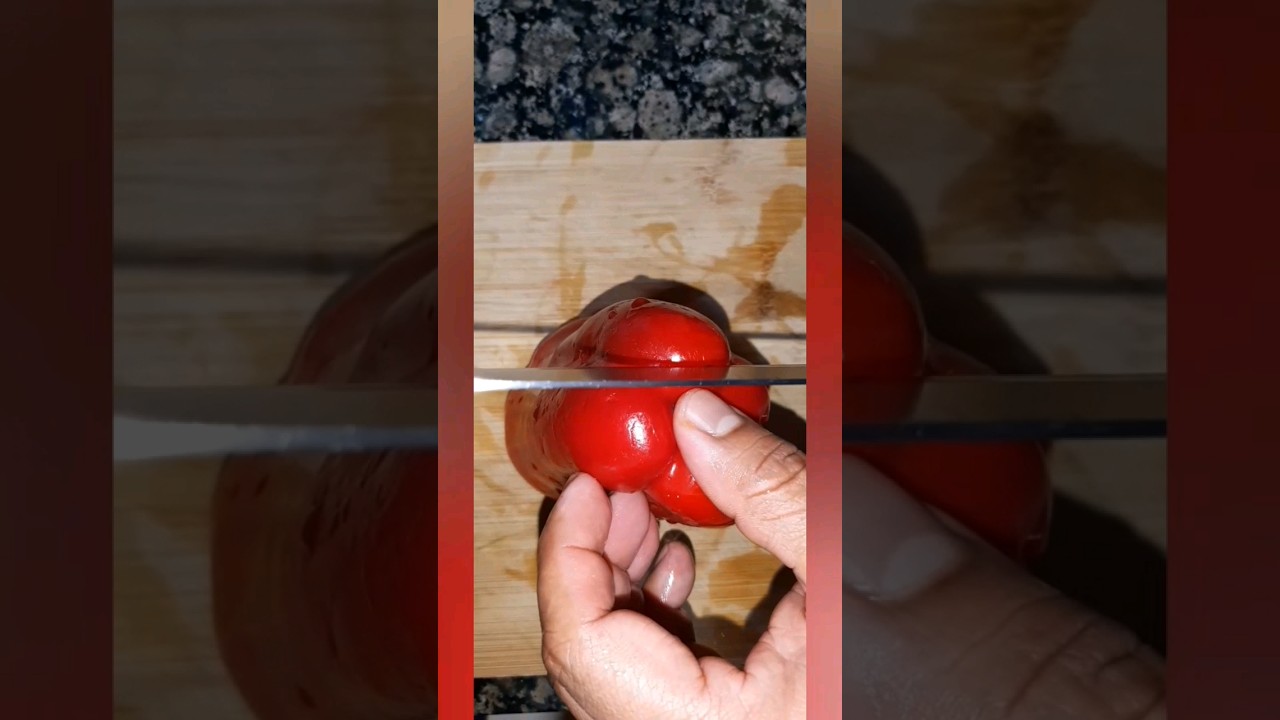 Como cortar un pimiento correctamente y fácilmente