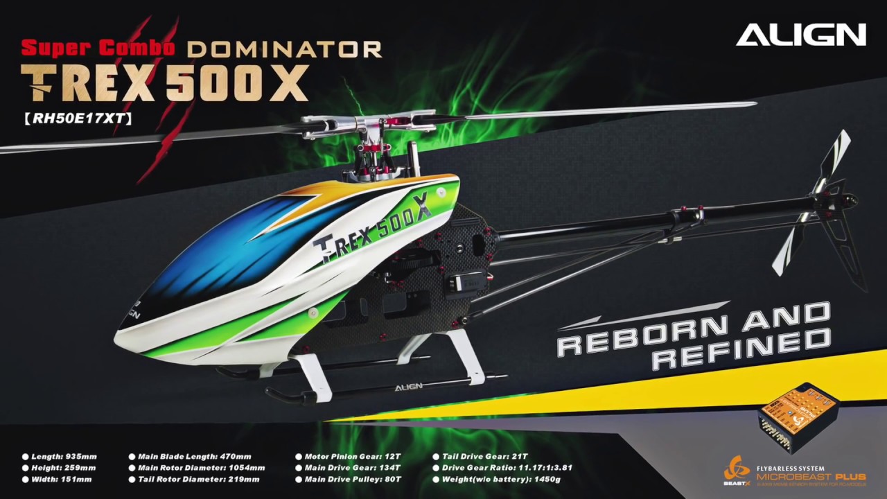T-REX 500X test flight