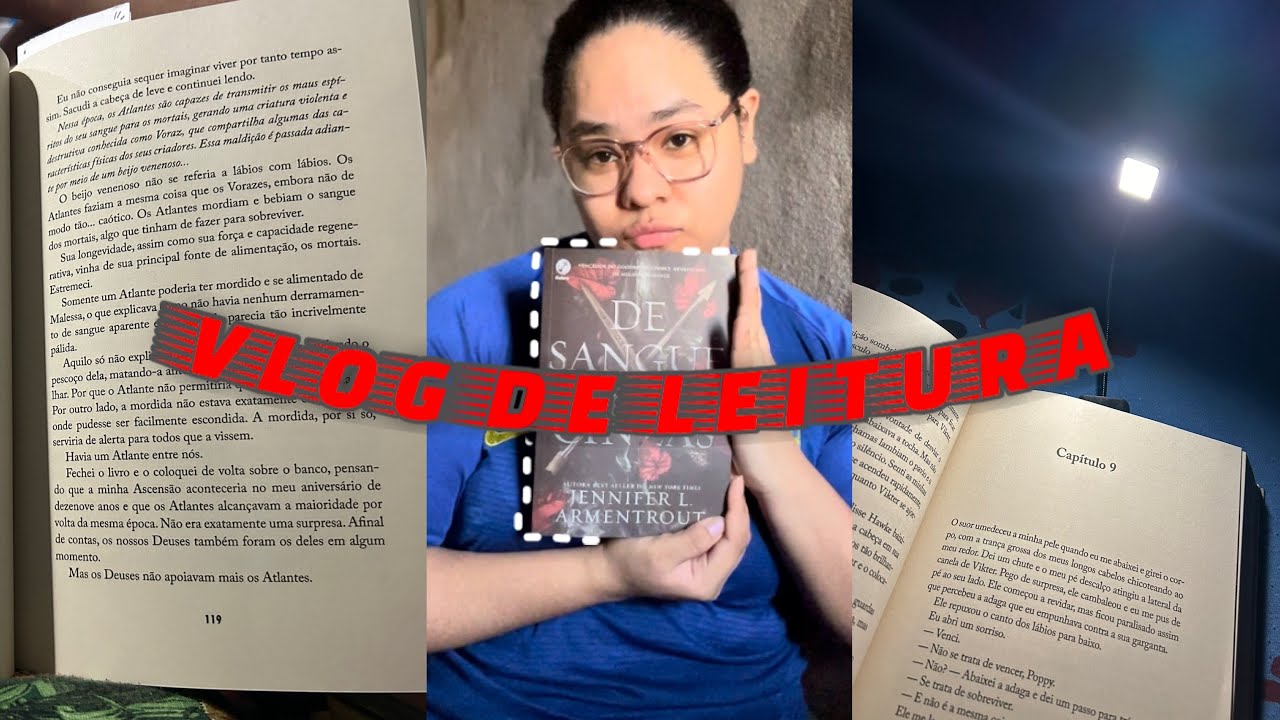 vlog de leitura | lendo o livro de sangue e cinzas