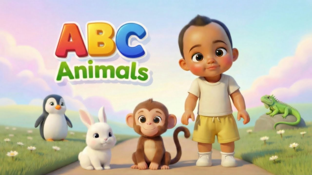 ABC Animals Song 🐘🐒 | Learn the Alphabet with Kaison