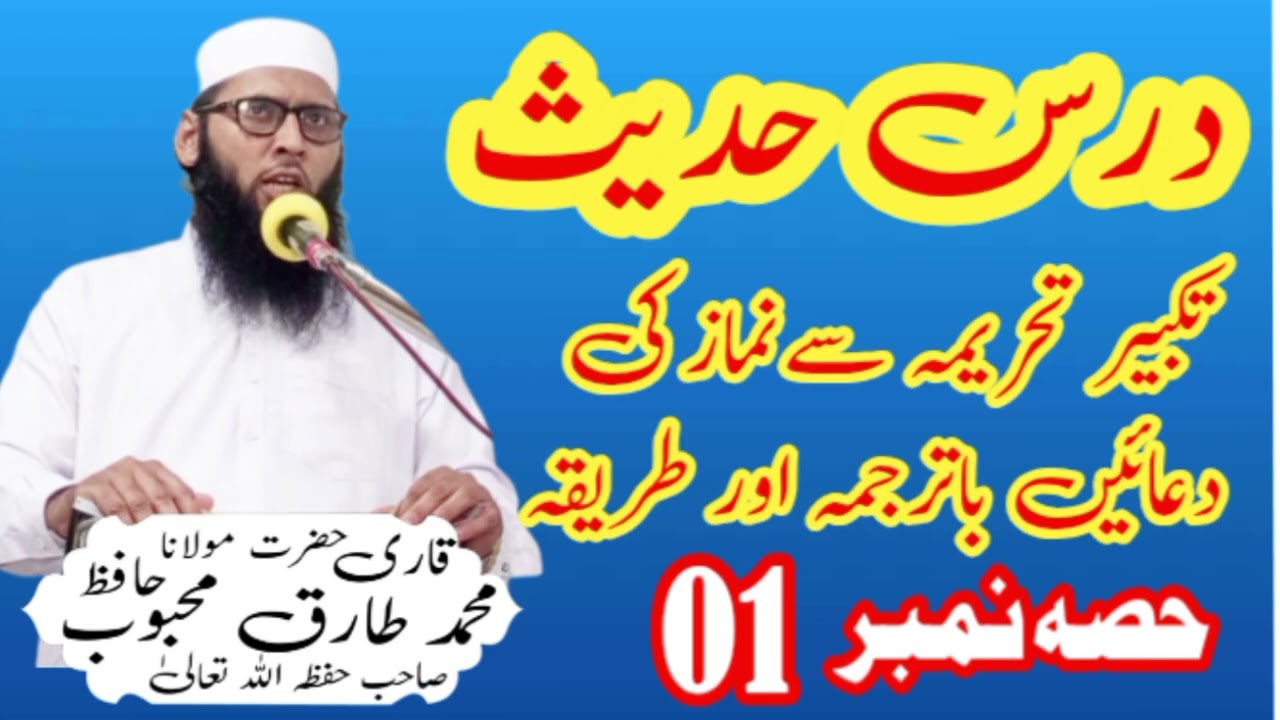حضرت مولانا قاری محمد طارق محبوب صاحب 