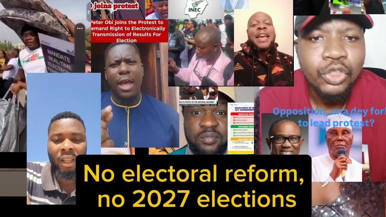 Peter led Abuja protest of no electoral reform ,Nigerians youth react,2027 election