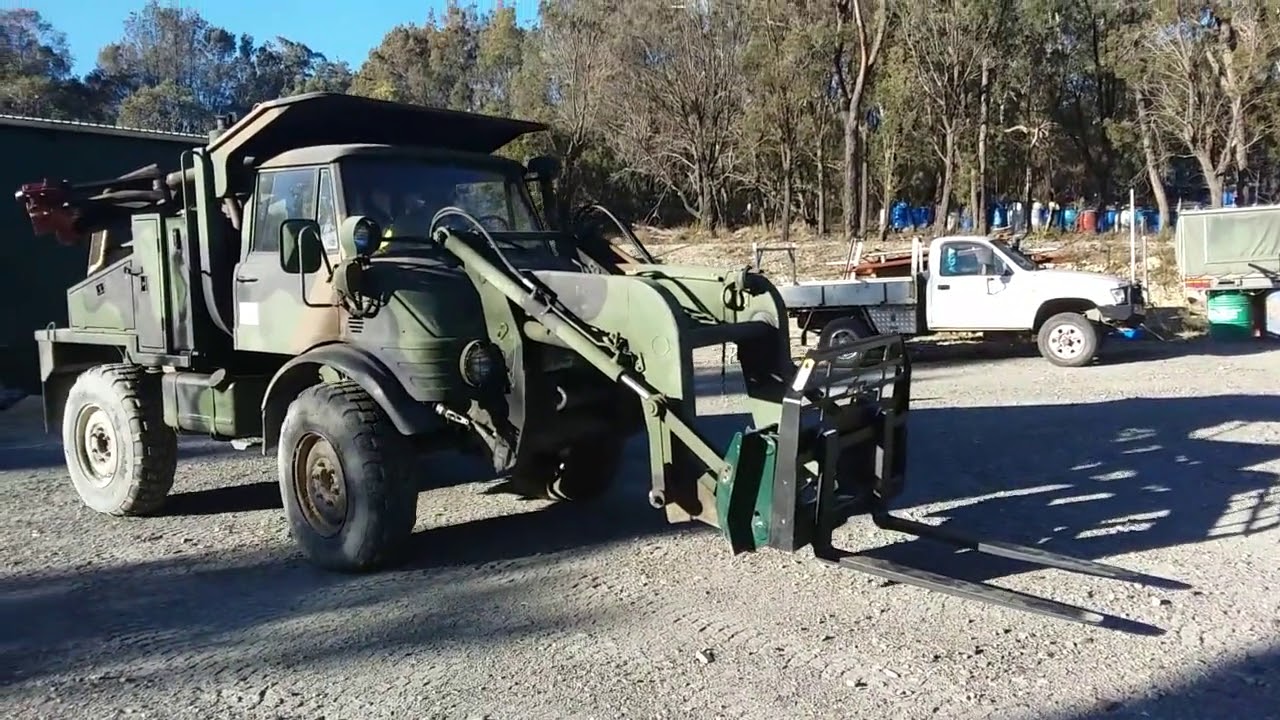 UNIMOG FLU 419 SEE FEL EURO Hitch Pallet Forks