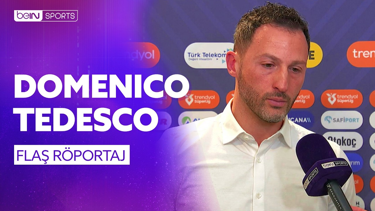 Fenerbah&ccedil;e - Samsunspor Ma&ccedil; Sonu Teknik Direkt&ouml;r Domenico Tedesco'nun A&ccedil;ıklamaları