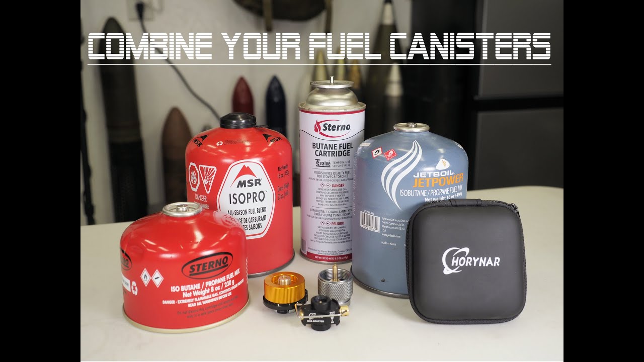 Fuel Canister Transfer Adapters - Combine those half empty fuel canisters!