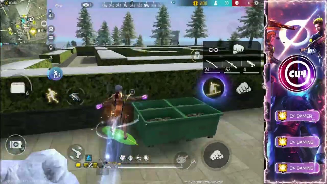 C4 GAMING LIVE 15-12. K&ecirc;nh Kỹ Năng | Free Fire