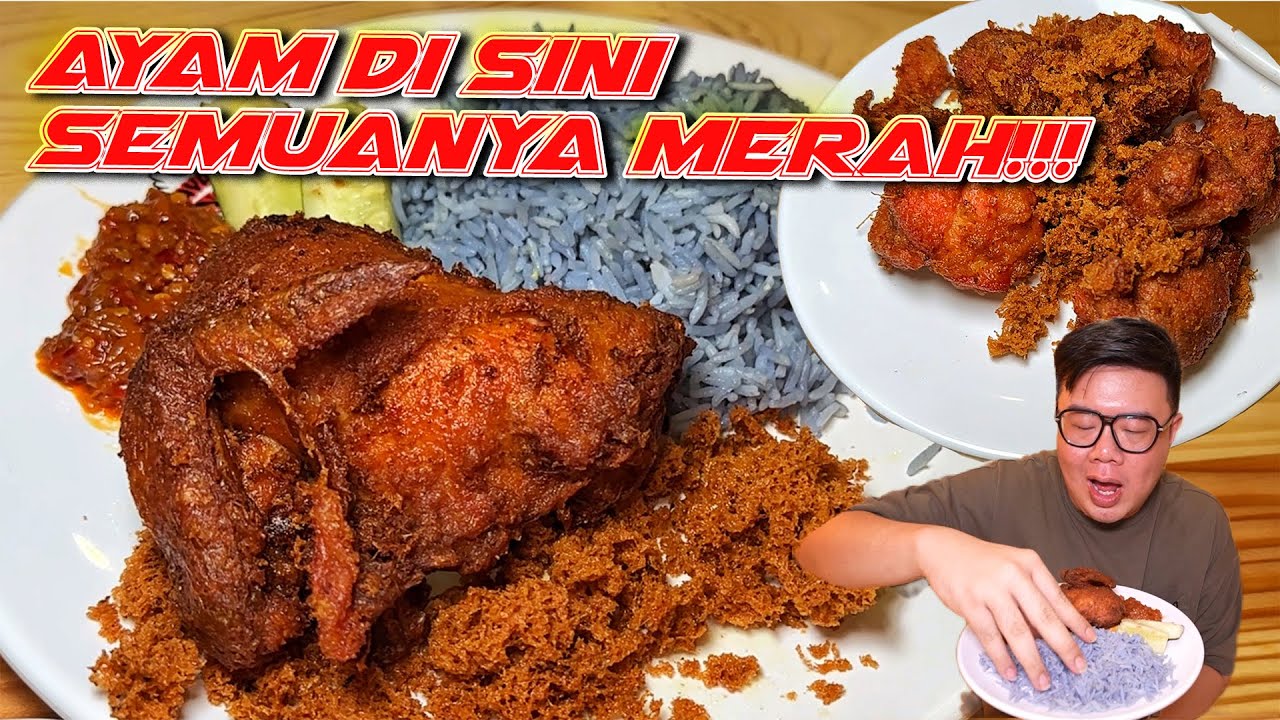 JARANG BANGET YG JUAL!! AYAM MERAH NASI UNGU, BARU BUKA LANGSUNG VIRAL..