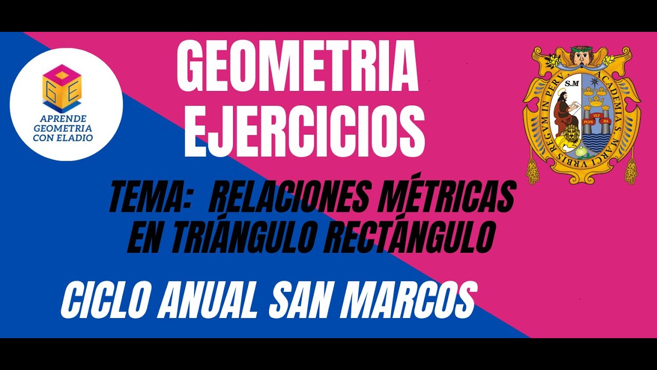 𝐑𝐄𝐋𝐀𝐂𝐈𝐎𝐍𝐄𝐒 𝐌𝐄𝐓𝐑𝐈𝐂𝐀𝐒 𝐄𝐍 𝐓𝐑𝐈𝐀𝐍𝐆𝐔𝐋𝐎 𝐑𝐄𝐂𝐓𝐀𝐍𝐆𝐔𝐋𝐎    𝐀𝐍𝐔𝐀𝐋 𝐒𝐀𝐍 𝐌𝐀𝐑𝐂𝐎𝐒