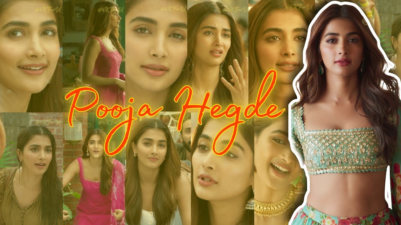 Pooja Hegde Hot Face Closeup Compilation 4k Full HD
