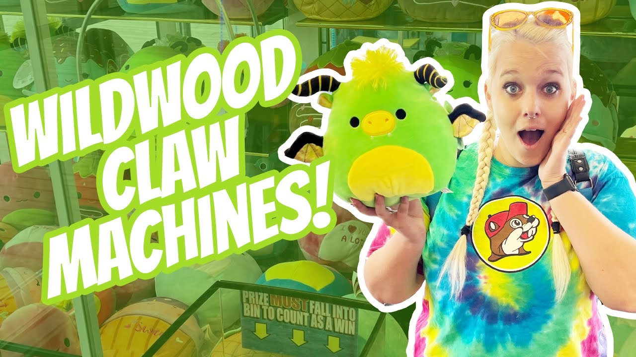 Winning the Cutest Plushies at Mariner's Arcade in Wildwood, NJ!