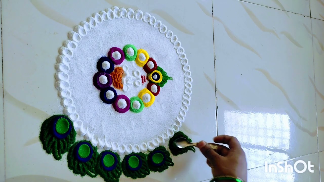 #simple Sadi rangoli#rangoli