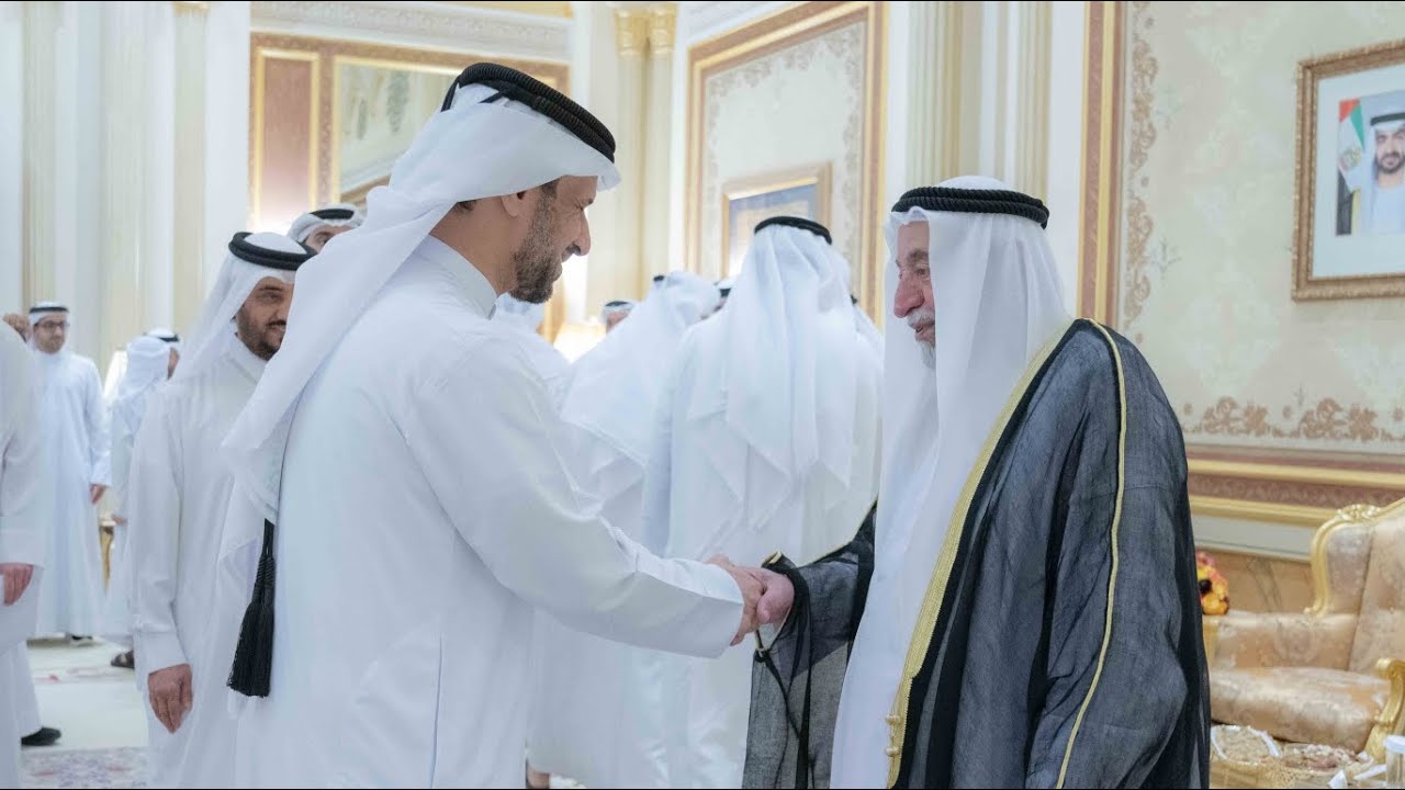 صاحب السمو حاكم الشارقة يستقبل المهنئين بشهر رمضان المبارك في قصر البديع