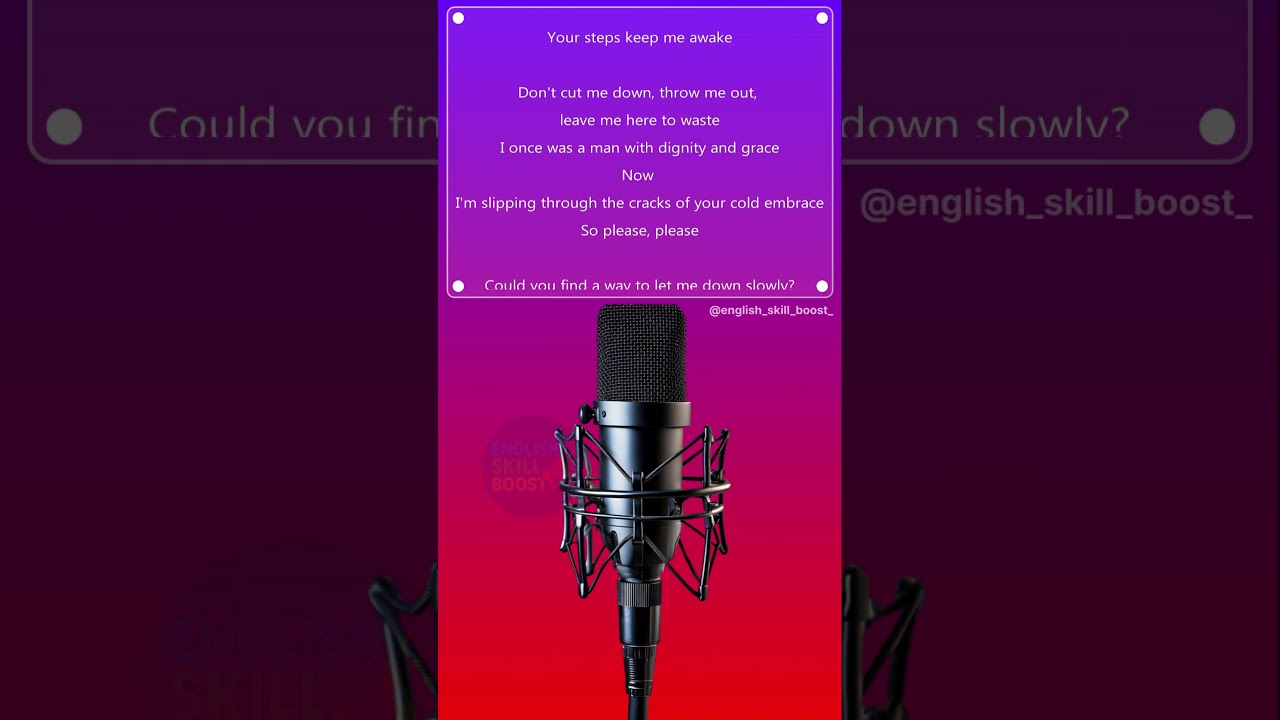 Learn English with Songs | Let Me Down Slowly &ndash; Improve Fluency Fast #shortvideo #shorts