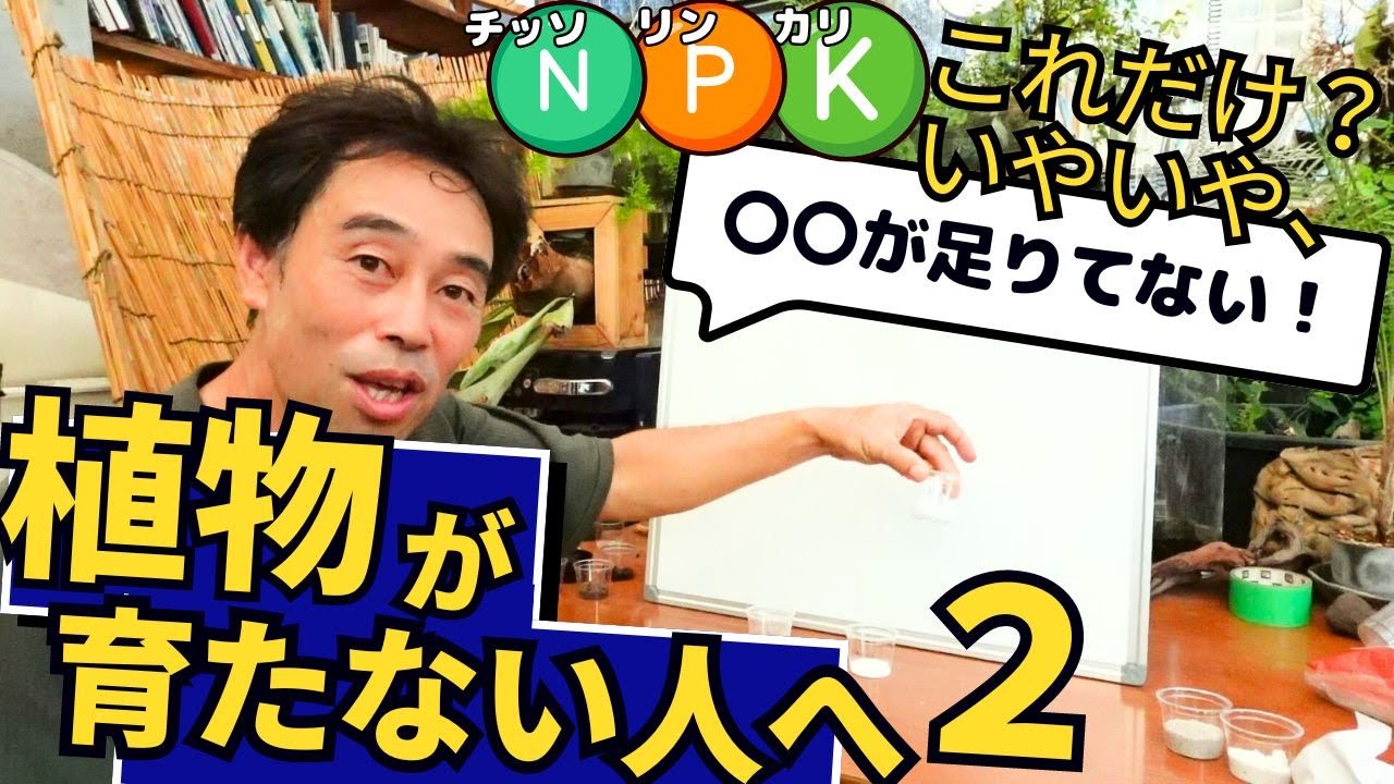 【新提案】土と植物を１００％活かす肥料メソッド！栽培講座＃２