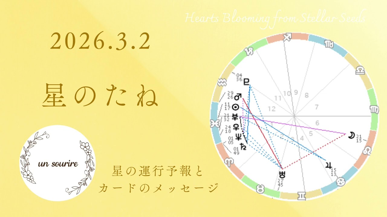 満月前日・大きな浄化エネルギー🌊しっかりプロテクトしよう🌟3/2星とカードメッセージ＆12星座別一言メッセージ