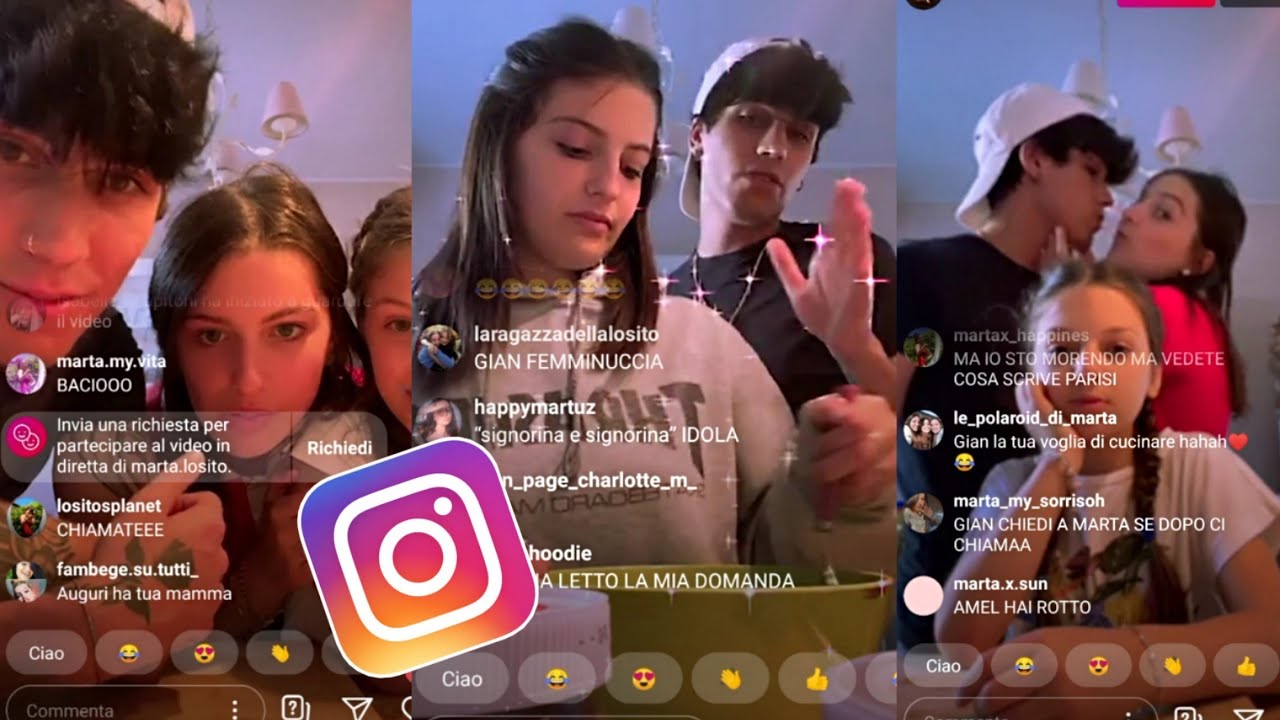 GIANMARCO INFASTIDISCE MARTA LOSITO IN DIRETTA INSTAGRAM (per scherzo) ❤️😂 #martalosito