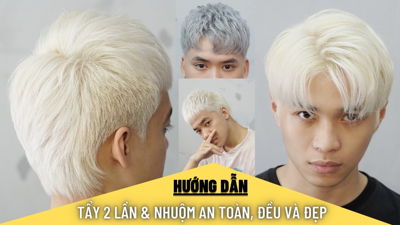 Hướng dẫn TẨY tóc chuẩn, an toàn và nhuộm XÁM KHÓI cực Chất_ KHÔNG XEM HƠI PHÍ!...