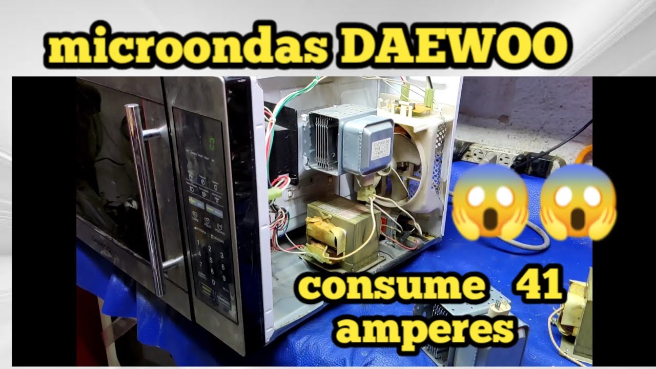 Microondas Daewoo es un PELIGRO (consume 41 Amperes) y no calienta