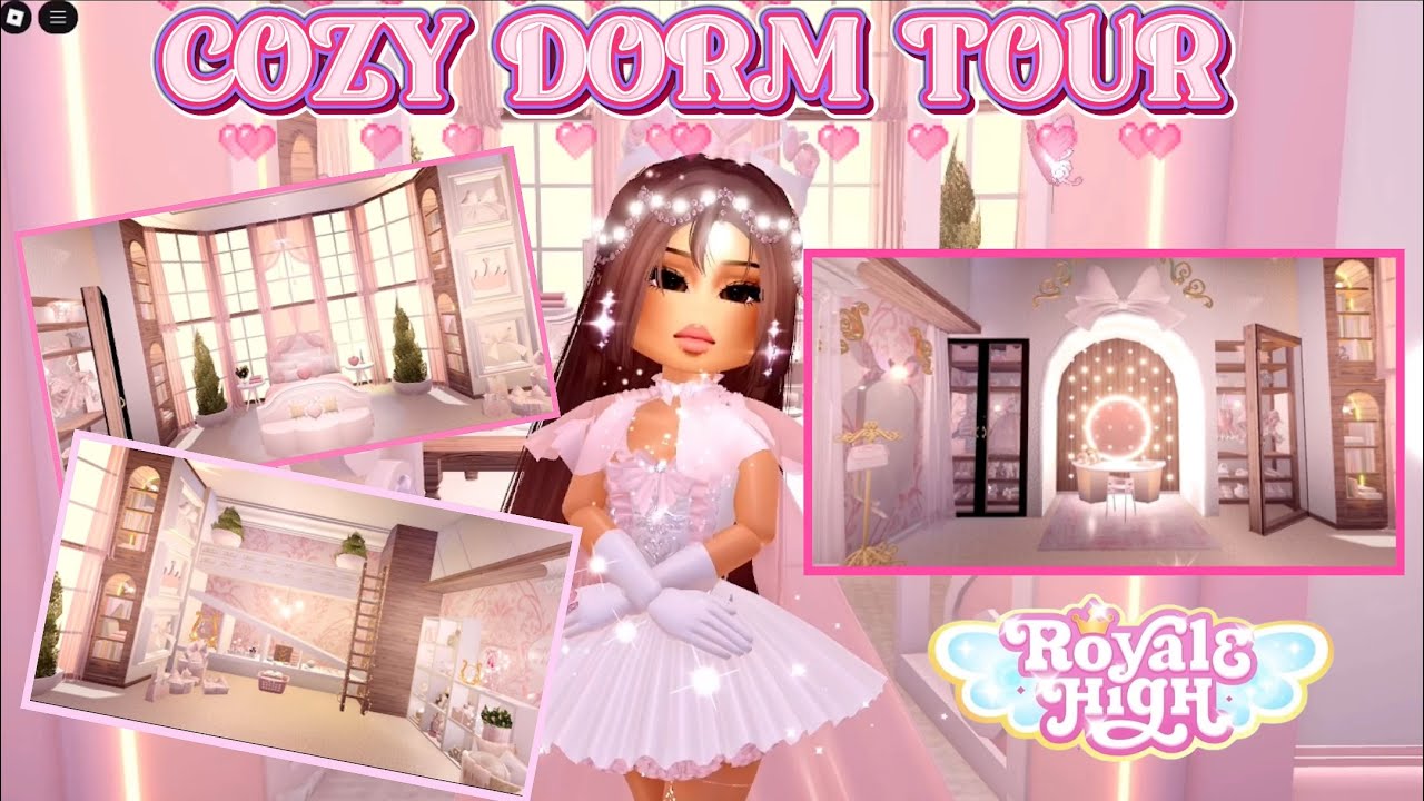 PINK COZY DORM TOUR 🎀✨🩷 | Royale High 