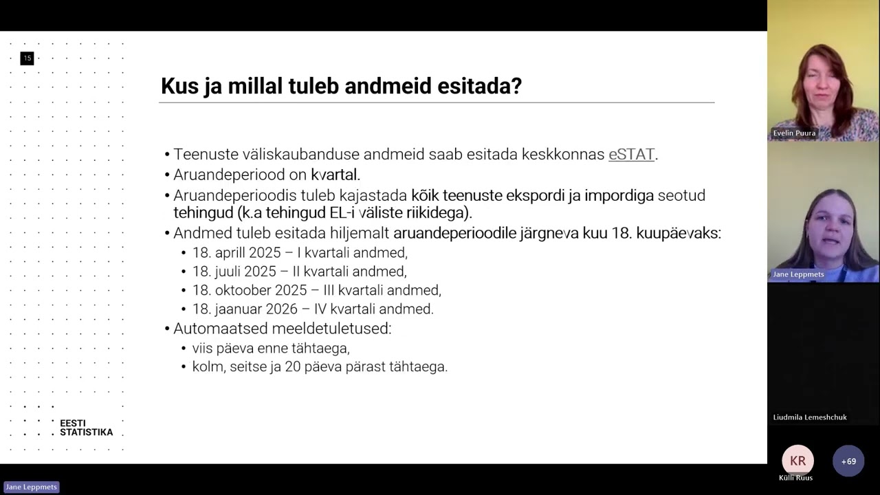 Teenuste andmeesitajatele mõeldud infotund 19.03.2025