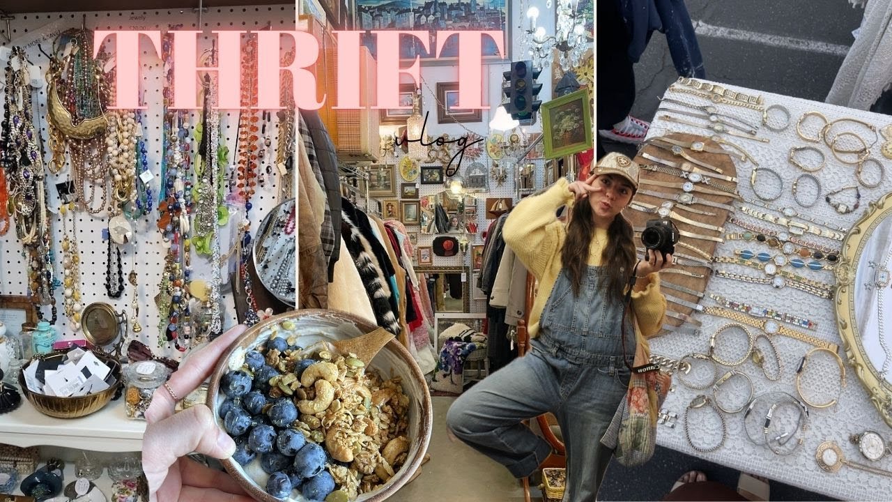 THRIFT WEEKEND || winter finds, roller skating, farmers market!!