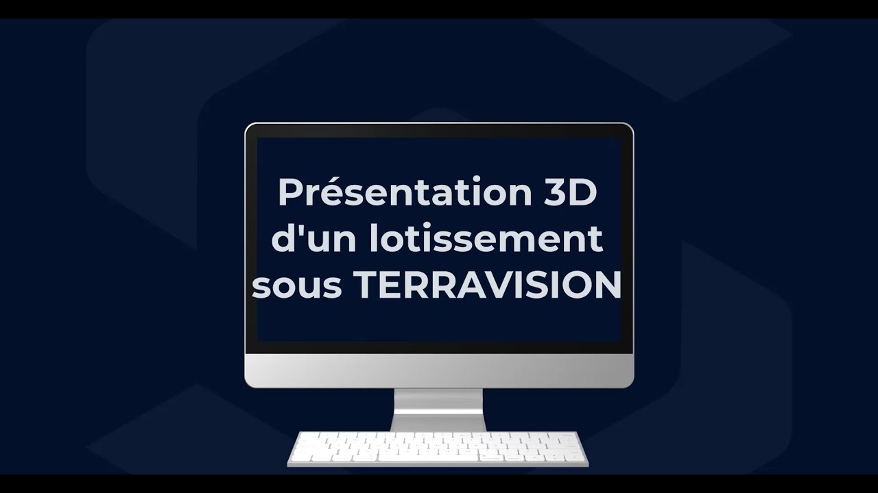 GEOGEXFR CAD et TERRAVISION - Présentation 3D d'un lotissement