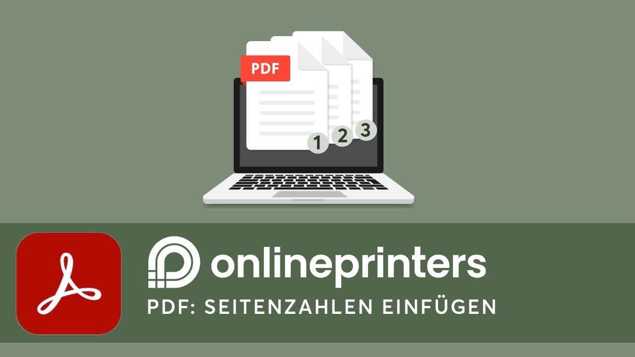 Seitenzahlen in PDF einfügen