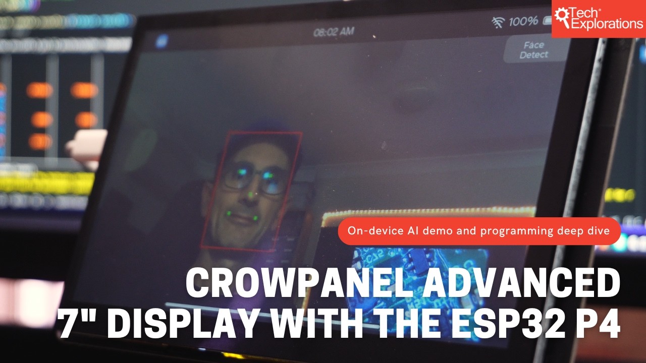 Функция распознавания лиц на ESP32 P4: код для 7-дюймового дисплея CrowPanel Advanced