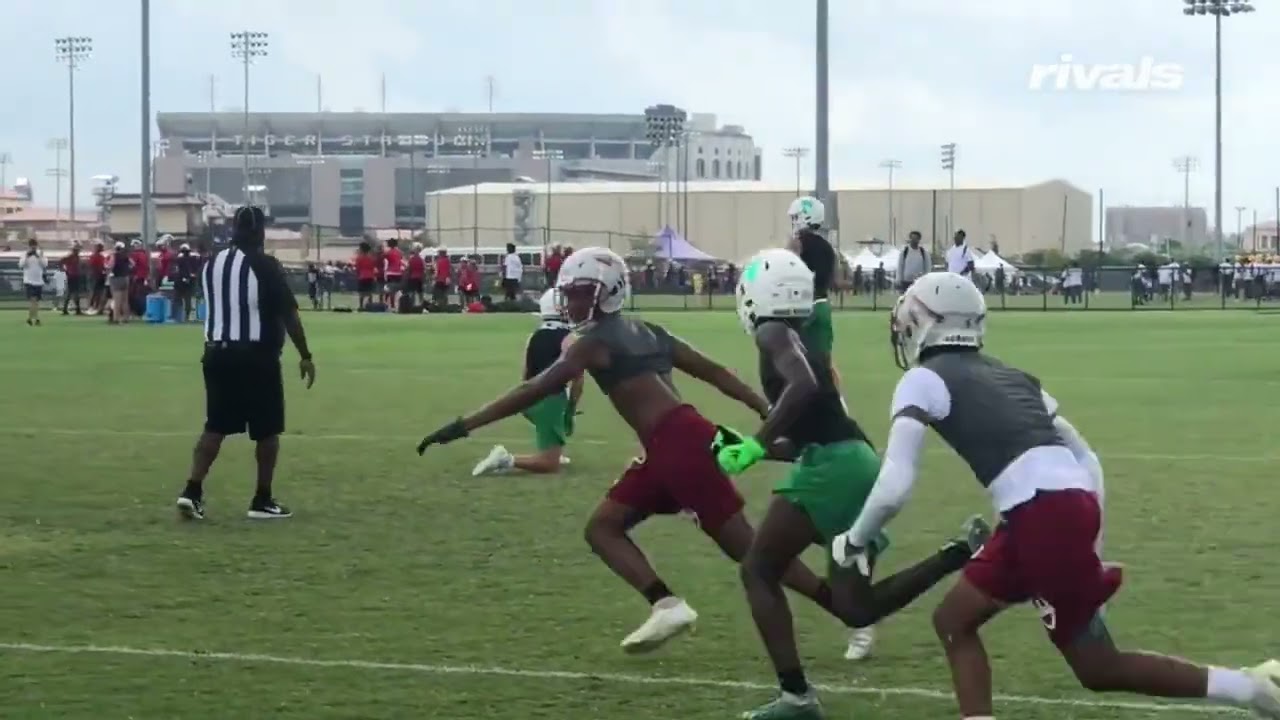 Arch Manning at LSU camp