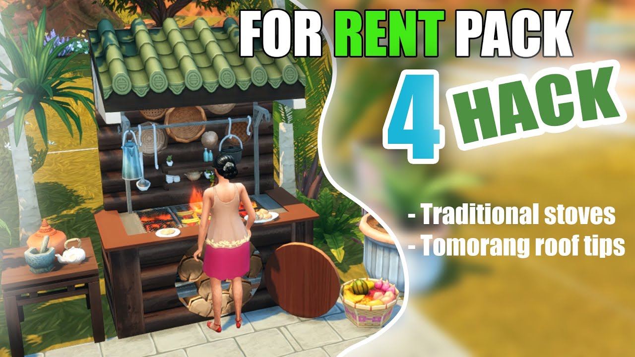 The sims 4 HACK YOU MUST KNOW in FOR RENT PACK (for rent pack not broken!!!!)