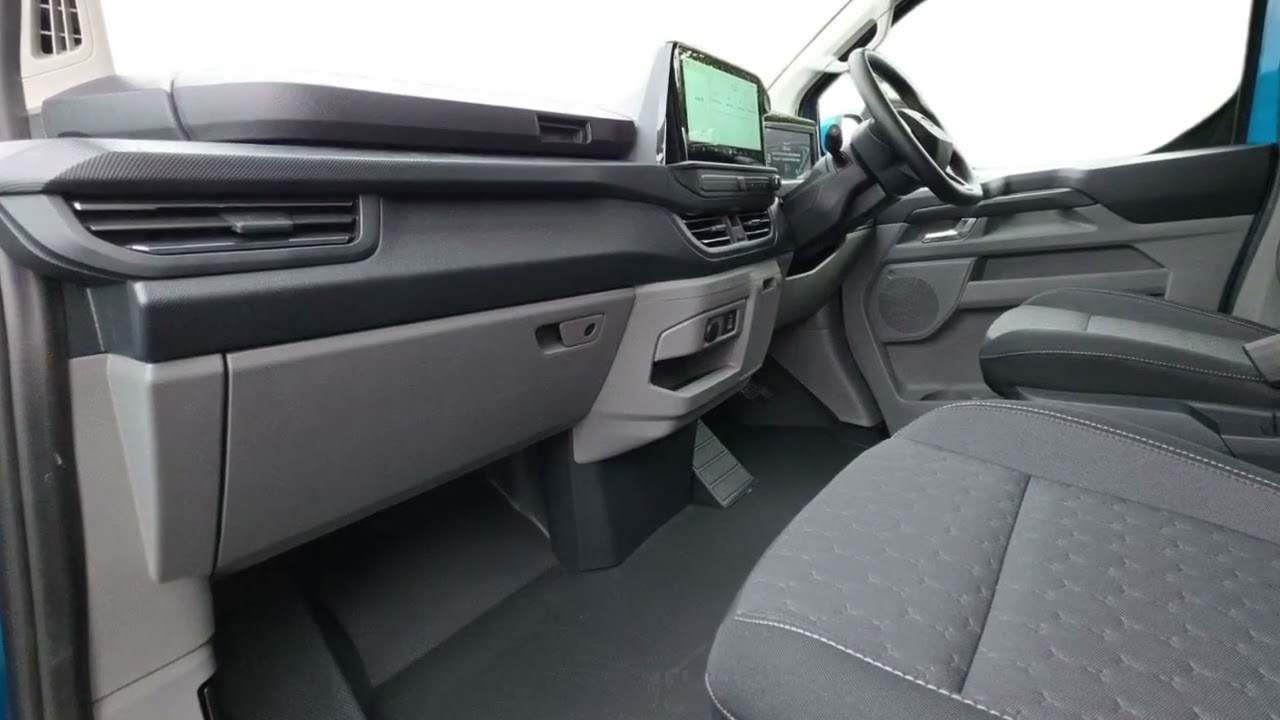 Ford Custom V710 L2 Limited AUTO Digital Blue Aqua Dual Side Loading Doors Single Passenger Seat